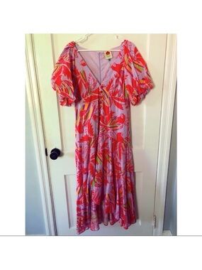 FARM Rio, NWT, Lilac Color Birds
MIDI Dress, Size M